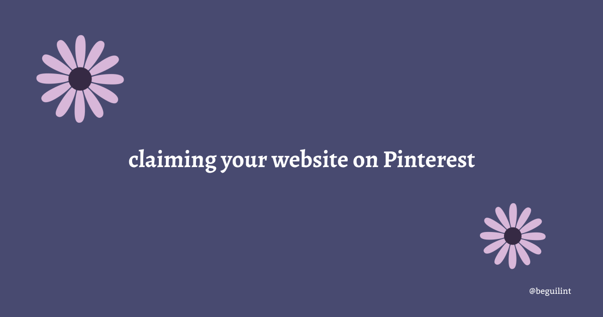 How to claim your website on Pinterest with Squarespace and WordPress
